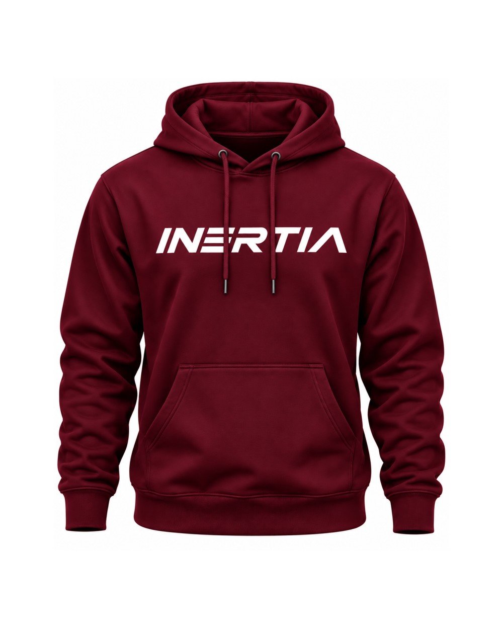 Inertia hoodie in burgundy