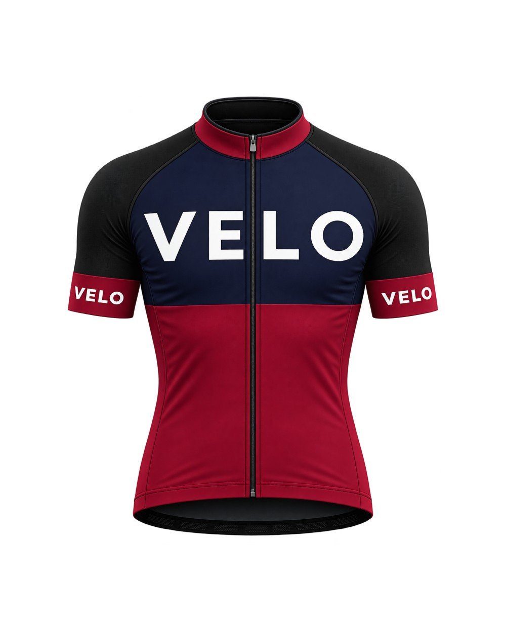 YAKUDO VELO red and black cycling jersey