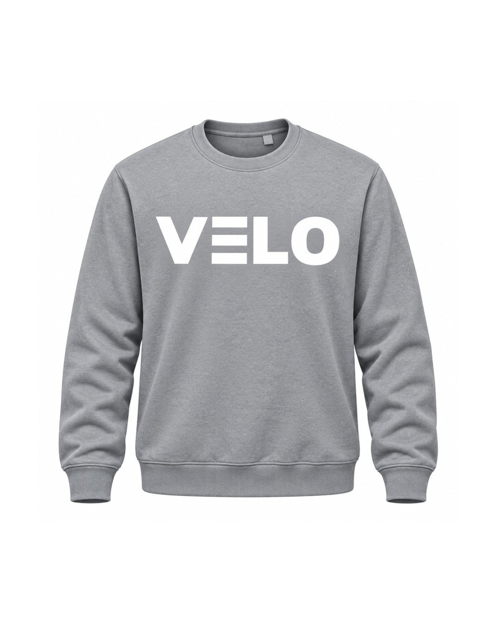 YAKUDO VELO grey sweatshirt with VELO logo