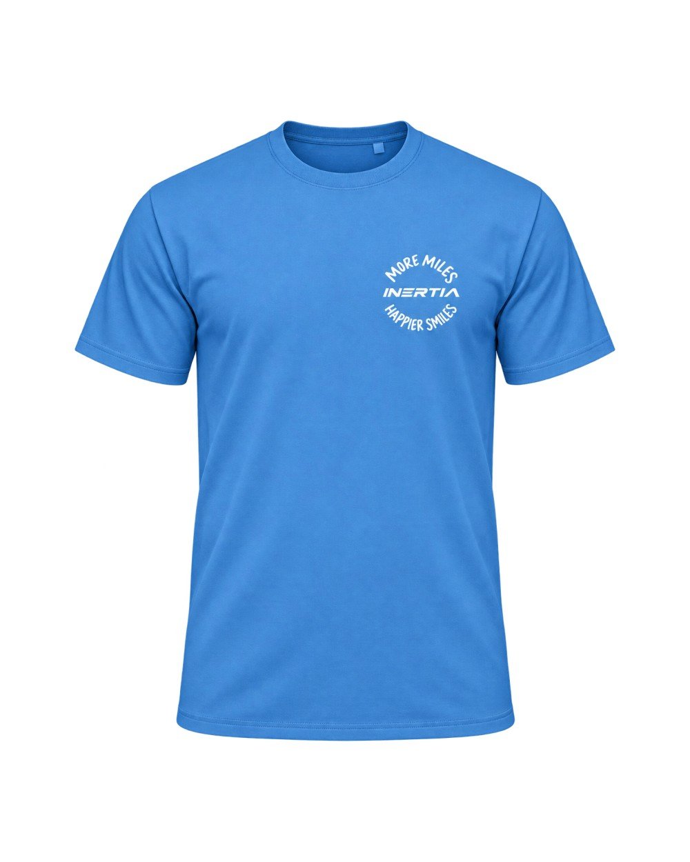 Inertia More Miles Happier Smiles T-shirt in light blue