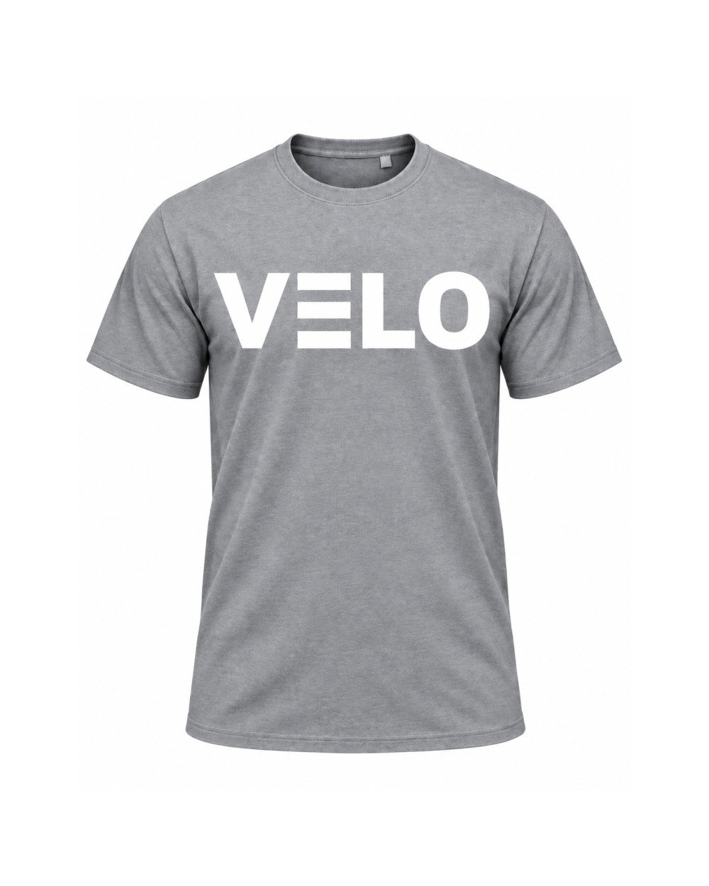 YAKUDO VELO grey t-shirt with VELO logo
